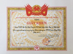 Đoàn Thanh niên Công ty được tặng Giấy khen năm 2018 của Quận đoàn Long Biên