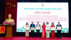 Công đoàn Công ty được LĐLĐ quận Long Biên tặng Giấy khen trong hoạt động phối hợp năm 2020