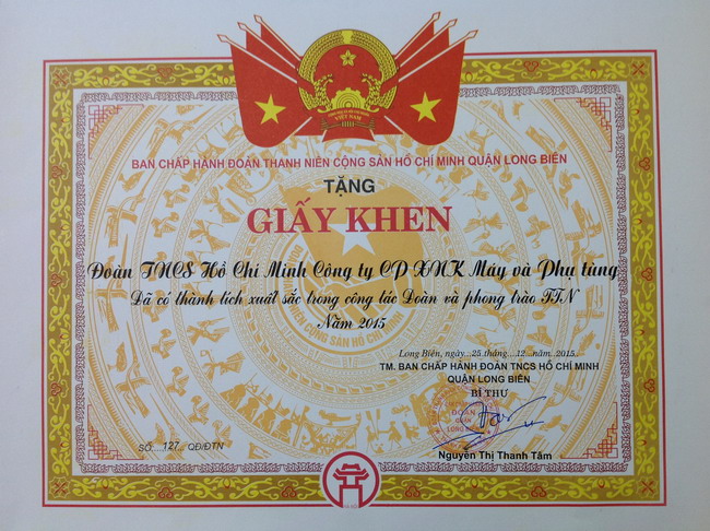 Giay khen Quan doan nam 2015